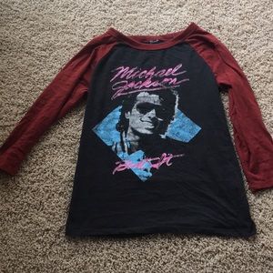 Michael Jackson baseball tee